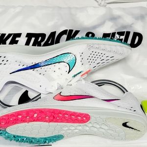 Nike Zoom Matumbo 3 Track & Field White Men Sz 7.5=9 Wmn W/B & Spikes